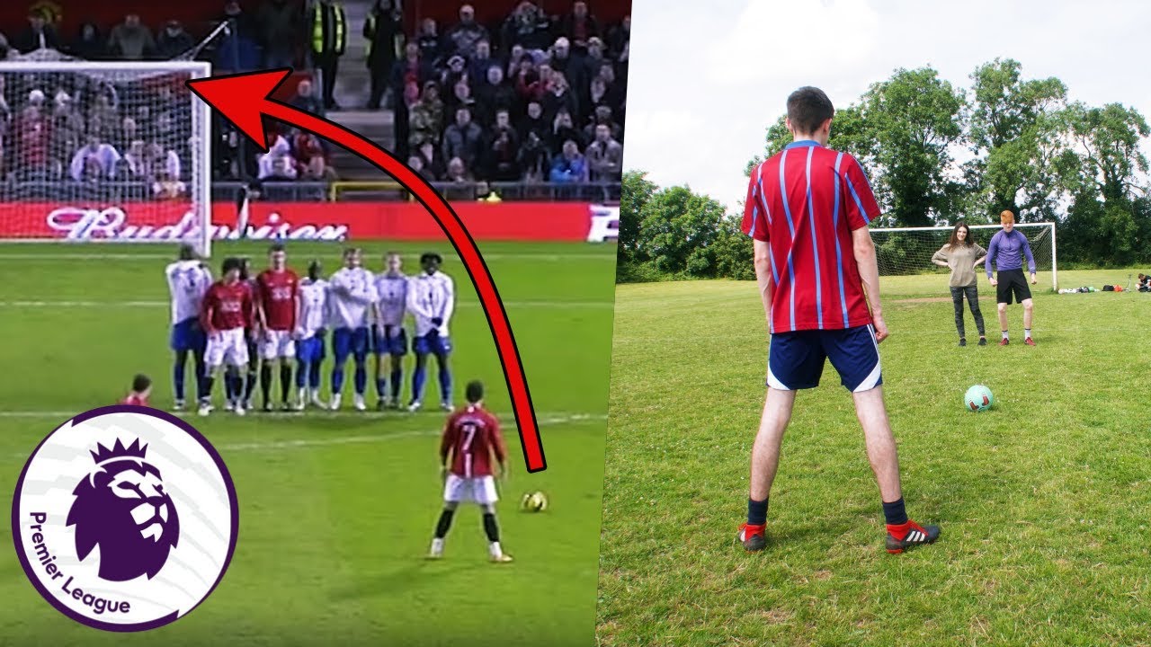 RECREATING THE BEST PREMIER LEAGUE GOALS! | RONALDO FREE KICK, HENRY VOLLEY AND MORE... championship belt