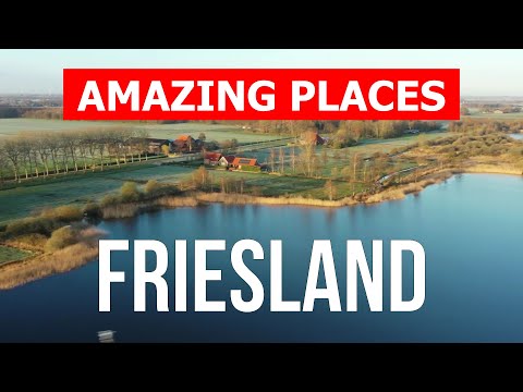 Travel to the province of Friesland, Netherlands | Tourism, vacation, landscapes | Drone 4k video