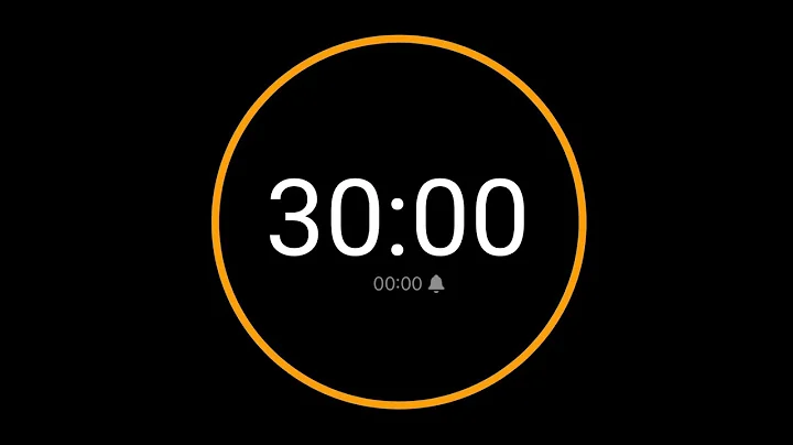 30 Minute Countdown Timer with Alarm / iPhone Timer Style