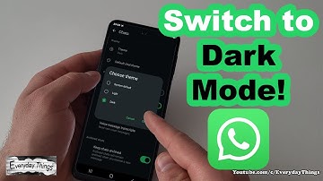 How to Turn On Dark Mode in WhatsApp