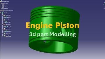 Engine Piston 3d Part Modelling