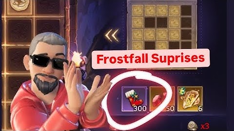 #watcherofrealms : 300 Frostfall Surprises Reward on LAST Day-5 Stage of Engravers❗️