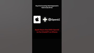 Apple Nears Deal With OpenAI to Put ChatGPT on iPhone #iphone #openai #chatgpt #iphonelovers