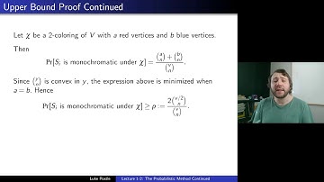 Probabilistic Methods 1-2: Probabilistic Method Continued