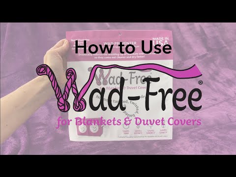 Bedding comes out cleaner and dries faster with Wad-Free®! Now with 2  laundry-life changing products 