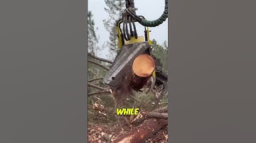 Giant Transformer Cuts Down Tree In Seconds 😱 #shorts