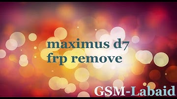 Maximus D7 Frp Remove by CM2