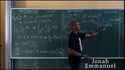 Integration by Substitution involving Trigonometric ratios (Sine, Cosine and Tangent)