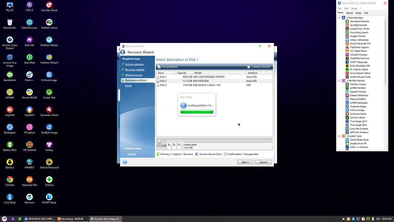 HOW TO reimage acronis 2