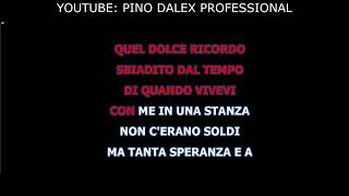 Video thumbnail of "A MANO A MANO RINO GAETANO TONALITA' -1 SEMITONO FACILE DA CANTARE BASE KARAOKE BELLISSIMA"