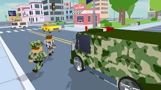 Blocky Army City Rush Racer (by MobileGames) Android Gameplay [HD] screenshot 1