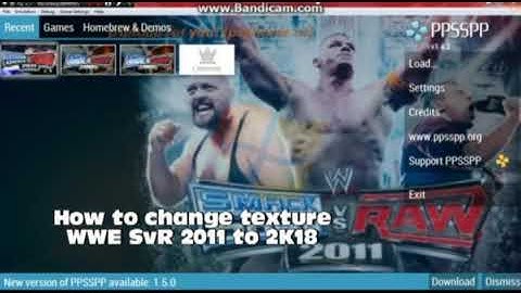 Tutorial change WWE SvR 2011 textures to 2k18 textures