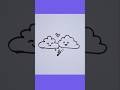 How to Draw Cute Loving Clouds with Lightning ⚡☁️ #HowToDraw #CuteDrawing #CloudDrawing