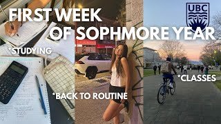 FIRST WEEK OF SOPHOMORE YEAR (second year at UBC, getting back into routine!) ~Rachel Mizuyabu