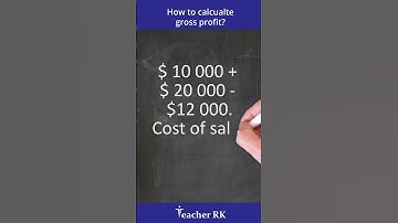 How to calculate gross profit? IB Business Management | #Shorts #TeacherRK