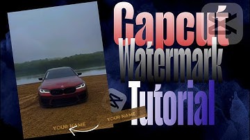 How to make Watermark on Capcut | white line watermark capcut Tutorial | Edit with shoilxedit