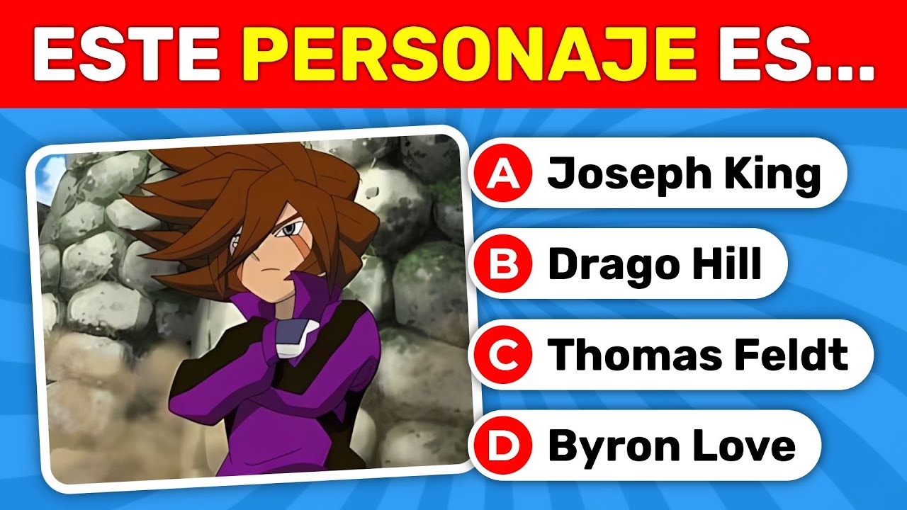 Adivina 25 personajes de Inazuma Eleven en 3 segundos !