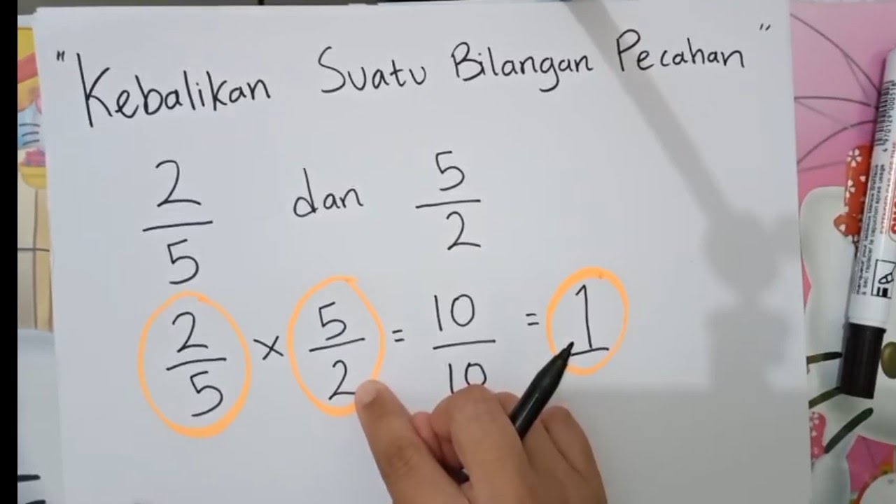 Kebalikan Suatu Bilangan Pecahan Bilangan Asli Dan Pecahan Campuran Matematika Kelas 5 Sd Youtube