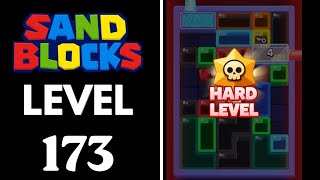 Sand Blocks: Drop Puzzle Level 173 Walkthrough 