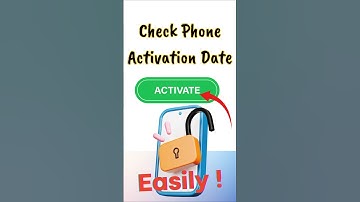 Check Your Phone Activation Date Easily 🔍 #PhoneCheck #TechTips