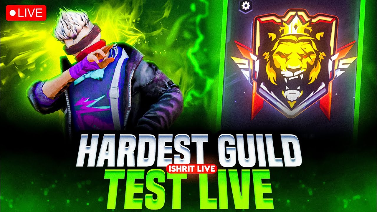 GUILD TEST | GUILD LEVEL 5 | Free Fire | Day 1126 | #nonstopgaming # ...
