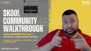 Metro 2 Monetization Partners Community Walkthrough (2025) 🚀 | Skool Training | #alibadi