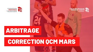 L'arbitrage handball sur le bout des doigts - QCM Mars 2022