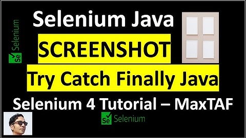 Selenium Java Screenshot | Selenium screenshot code | Try Catch Java | try catch finally java