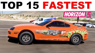 Top 15 Fastest Cars Drag Race in Forza Horizon 5