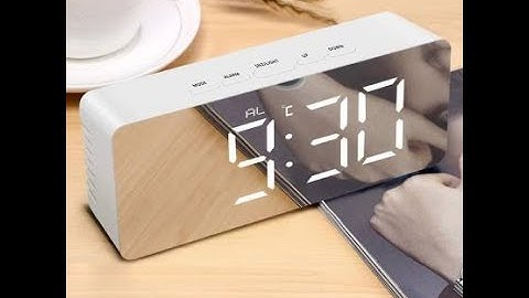 LED Digital Smart Back Light Table Clock Unboxing & Testing // Smart Table Clock // The technoboy