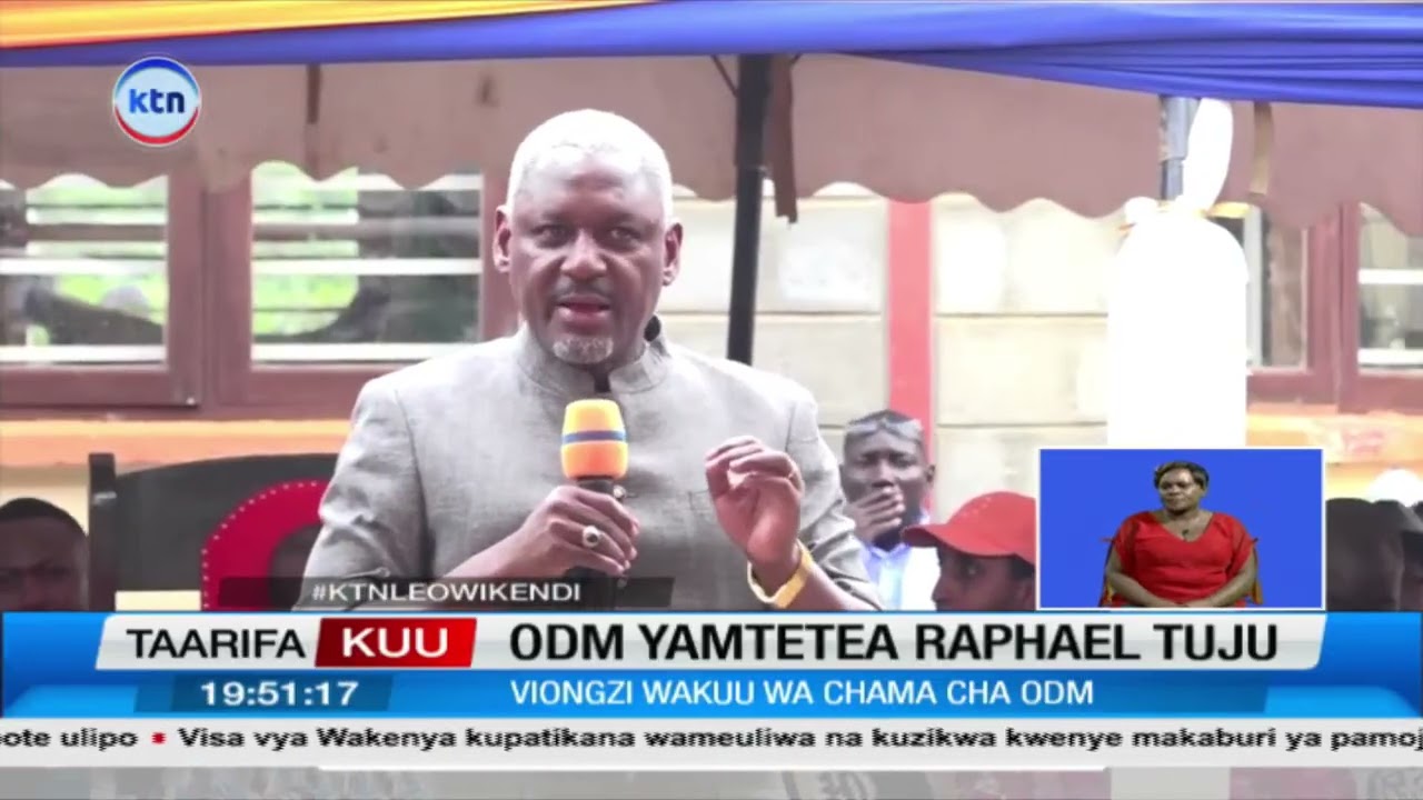 Viongozi wa ODM wataka serikali kuchukua hatua baada ya kutoweka kwa Tuju