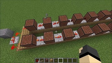 How to loop or repeat note blocks in Minecraft