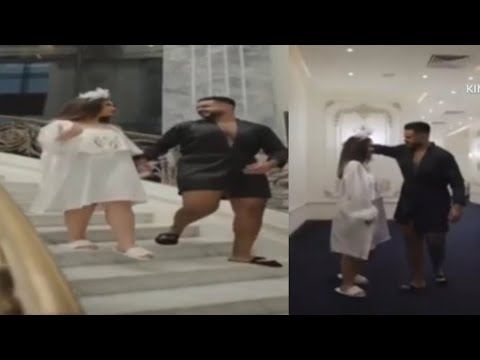 فديو عريس و عروسة يتجولان بملابس النوم فى إحدى الفنادق بمصر