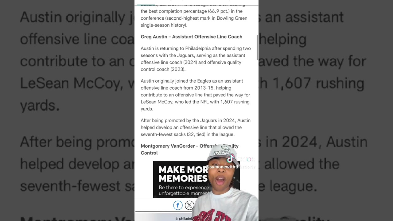 Eagles New Coaching Staff Via 