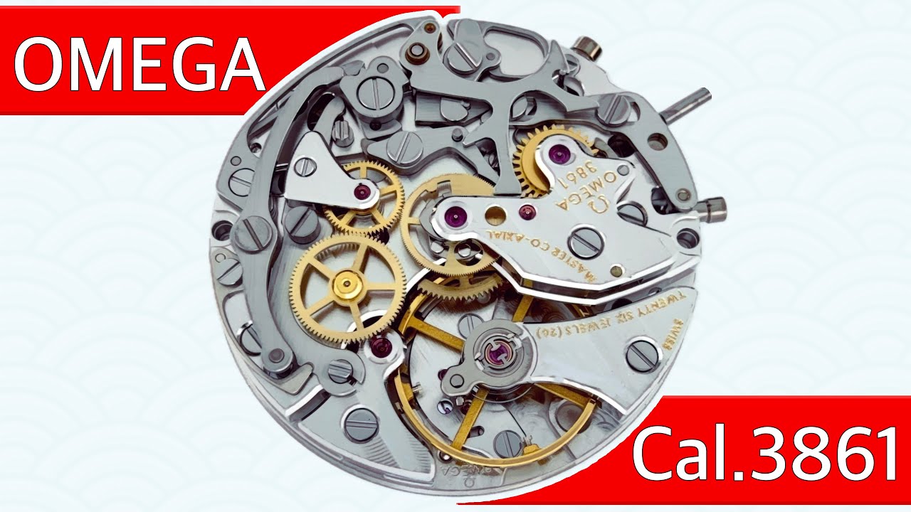 オメガページ Omega Cal.3861 Co-axial Disassemble - YouTube