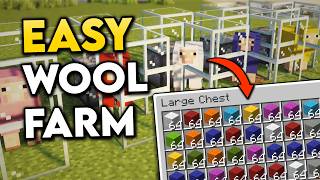 The BEST Automatic Wool Farm in Minecraft 26.2/1.21+