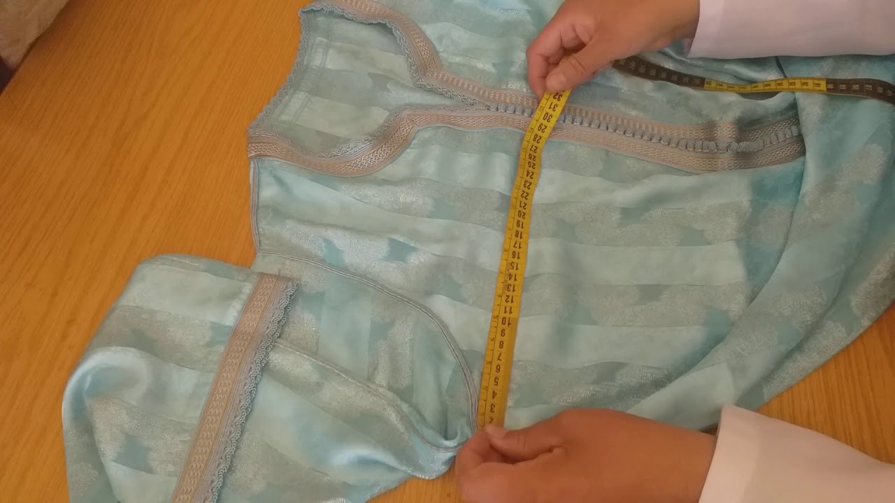 طريقة أخذ القياسات على قميص أو قفطان مخيط