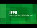 Institucional IFPE - Campus Afogados da Ingazeira [LEG] [LIBRAS]