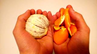DIY material from orange peels