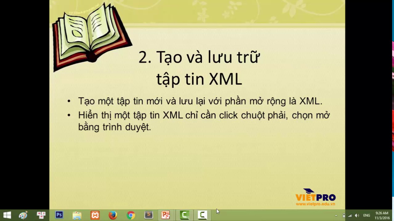 ตัวอย่าง xml  Update New  XML 01 – Tổng quan về XML