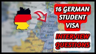 GERMAN STUDENT VISA INTERVIEW QUESTIONS || Q&A for 16 MOST asked Questions #visainterview #studyvisa