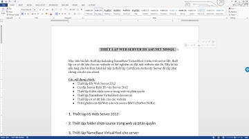 Bài số 80 Thiết lập web server IIS Asp net MSSQL Thực hành Phần 1