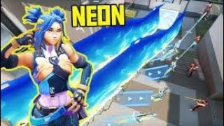 Tilting Streamers with Neon Movement