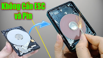 Chế Máy Mài Mini Bằng ổ Cứng Không Cần mạch ESC và Pin