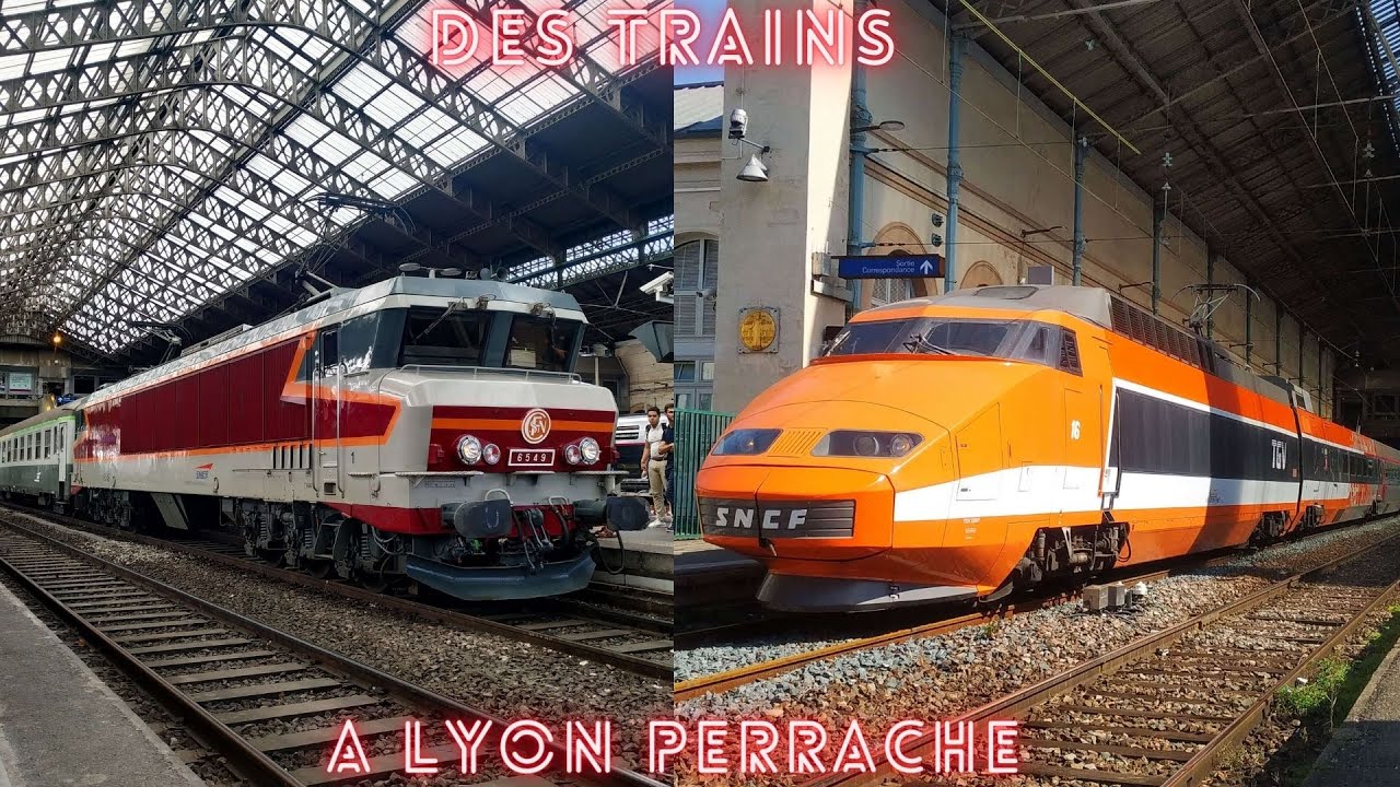 Compilation de trains à Lyon Perrache