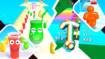 Juice Run vs Tall Man Run - All Levels Android iOS Gameplay Walkthrough NEW UPDATE 4K Ep 34