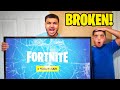 DESTROYING My Little Brothers Fortnite Gaming Setup PRANK! (HE RAGED!)