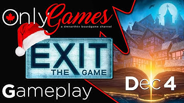 Exit The Game 2022 Advent Calendar: The Hunt For The Golden Book (December 4) Board Game Gameplay