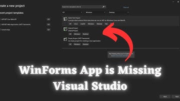 How to Find a Missing WinForms Project in Visual Studio?