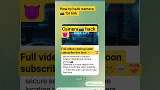 how to hack mobile front camera📷 #ethicalhacking #telegram #cybersecurity #bot